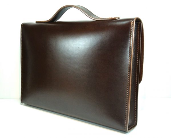 handmade leather messenger bag