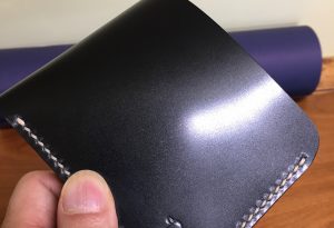 Shinki Hikaku Shell Cordovan Leather Wallet – Black